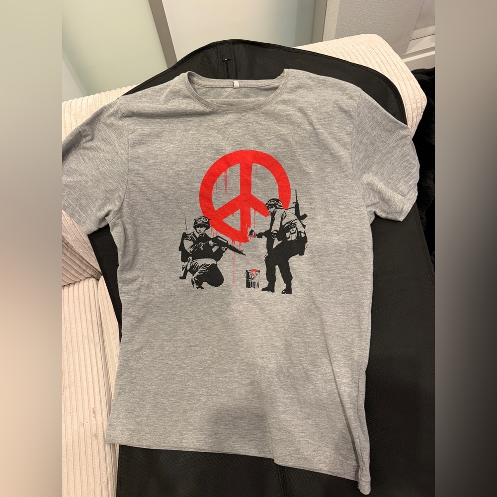 Banksy-Style Graphic Tee